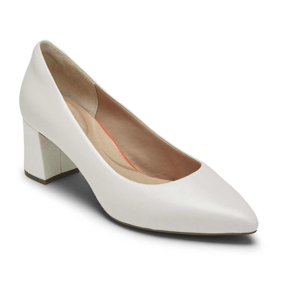 Rockport Singapore Womens Heels - Total Motion Salima White - ON8146053